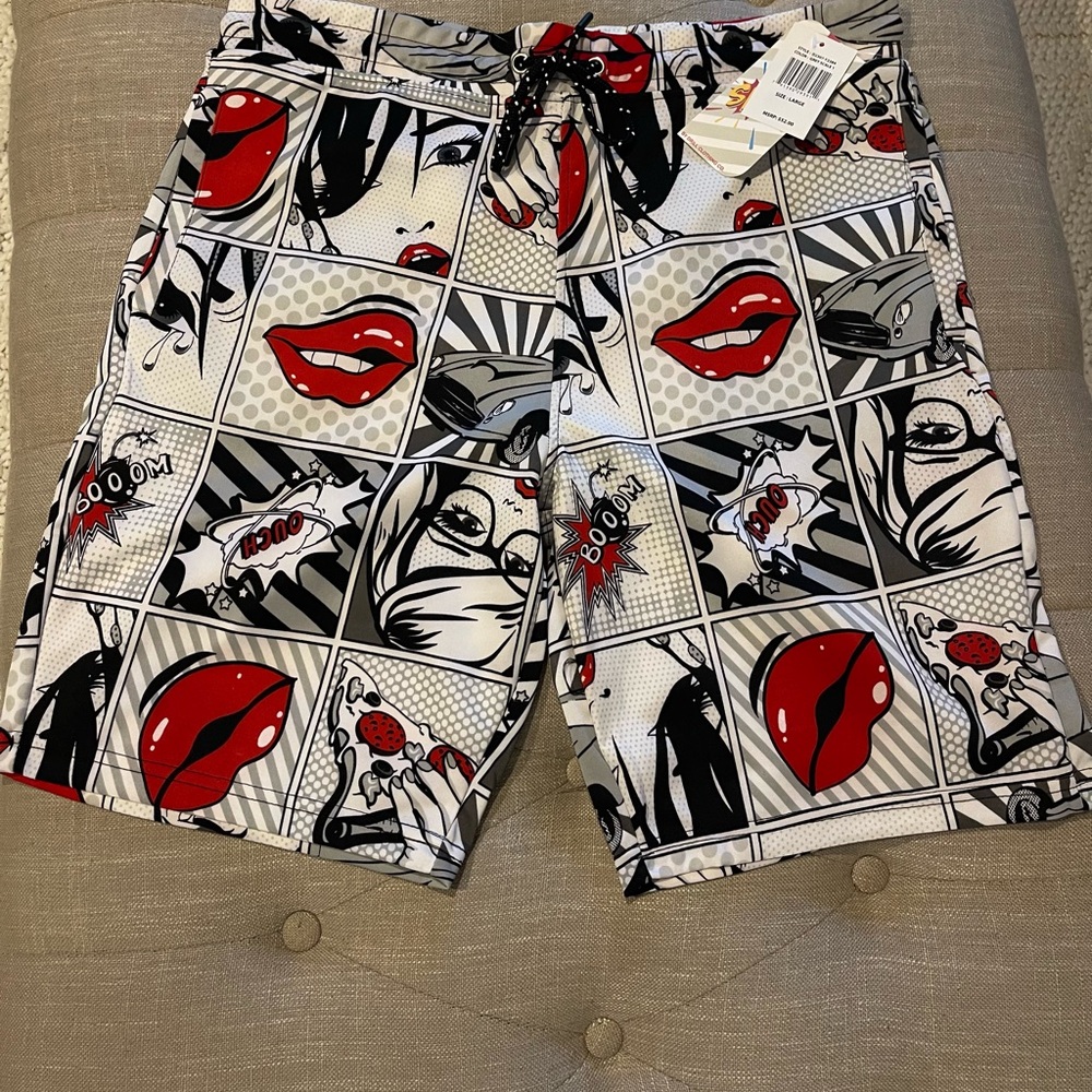 NWT oh Snap Men’s large board shorts by Drill Clothing Company Co.